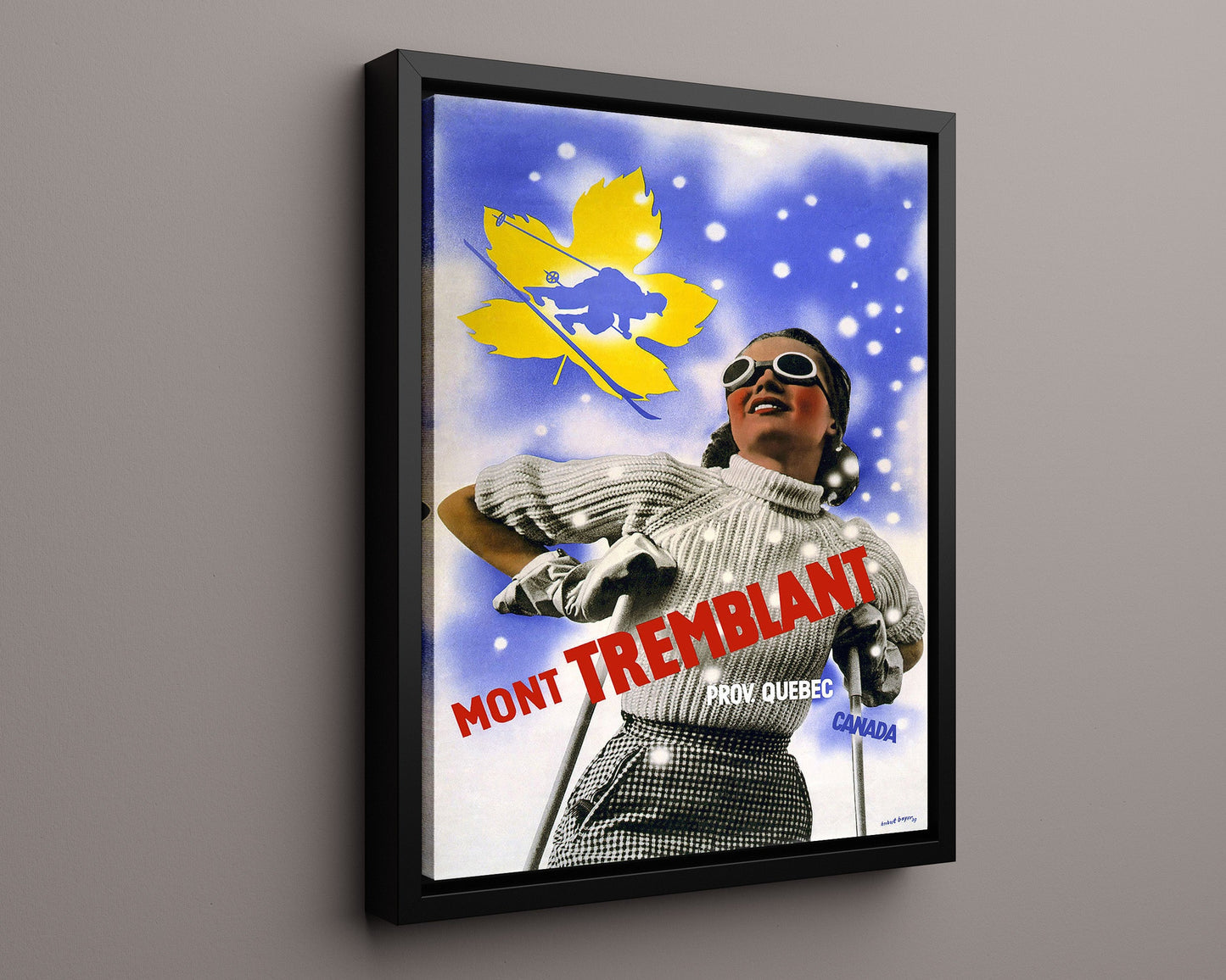 Classic Travel Poster - Quebec - Mont Tremblant