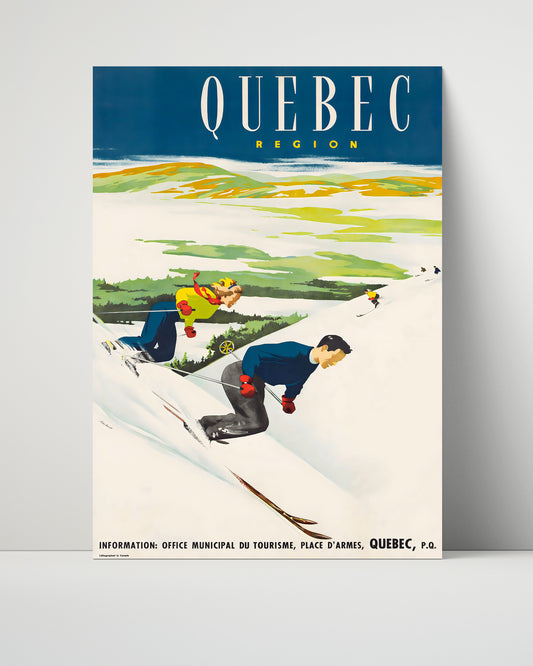 Quebec Ski Tourism - Travel - 16x20 Unframed Print