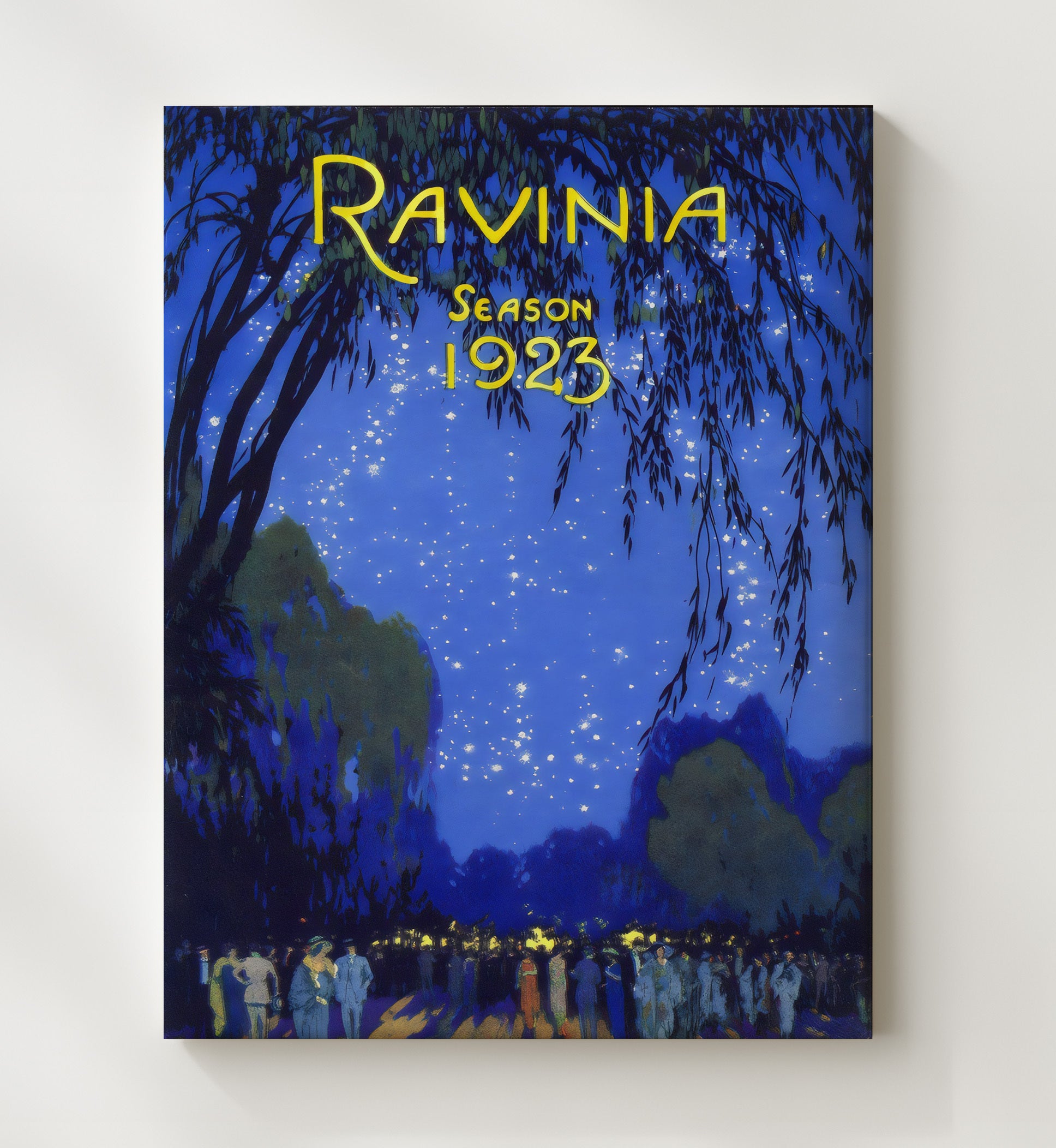 Ravinia Music Festival 1923 Vintage Travel Print 20x24 Canvas travel wall art print