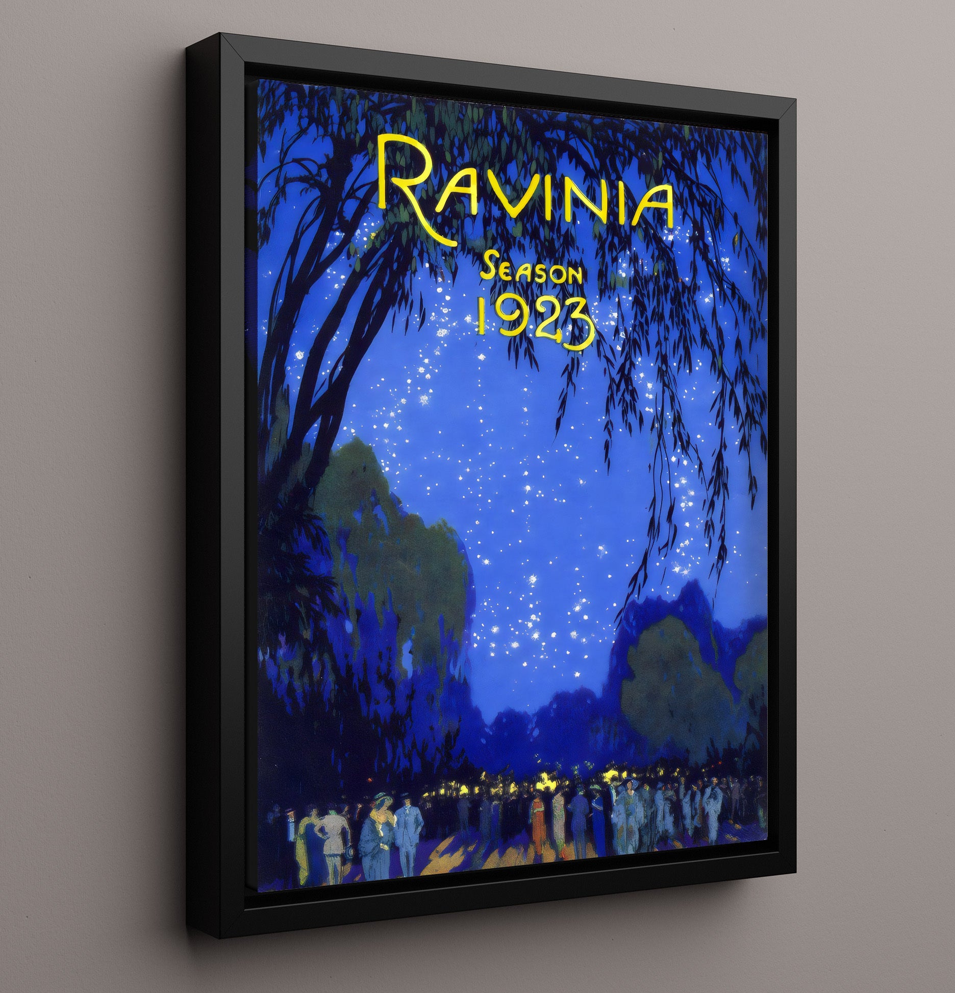 Ravinia Music Festival 1923 Vintage Travel Print 16x20 Framed Canvas travel wall art print