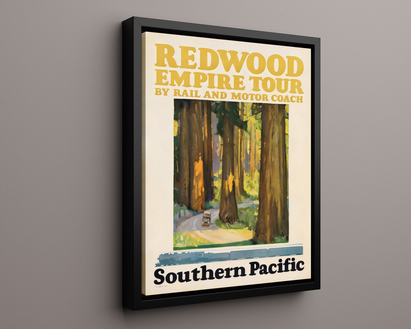 Classic Travel Poster - Redwood - Southern Pacific