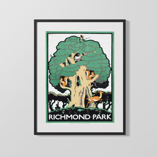 Classic Travel Poster - Richmond - Park