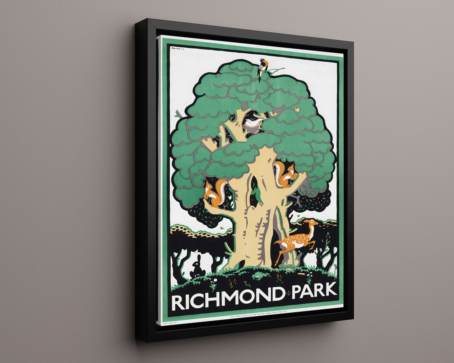 Classic Travel Poster - Richmond - Park