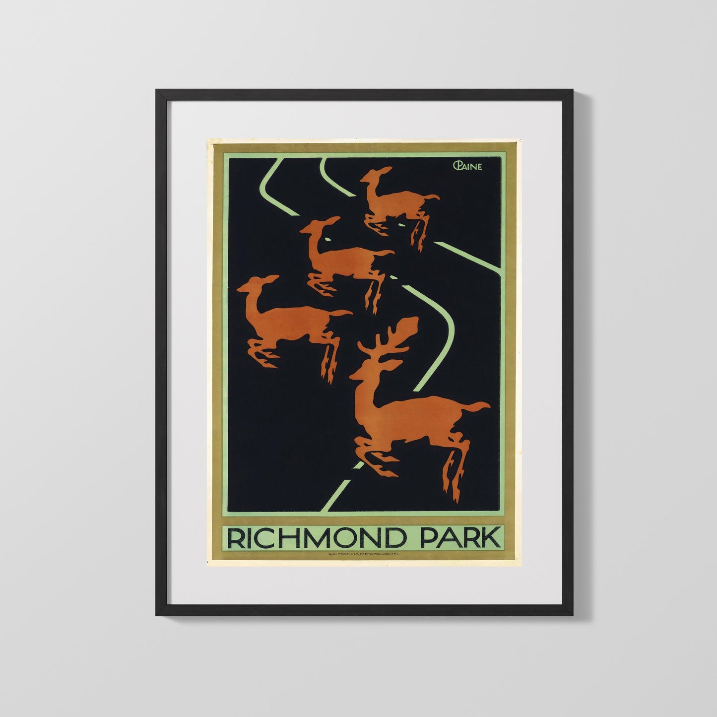 Classic Travel Poster - Richmond - RichmondPark