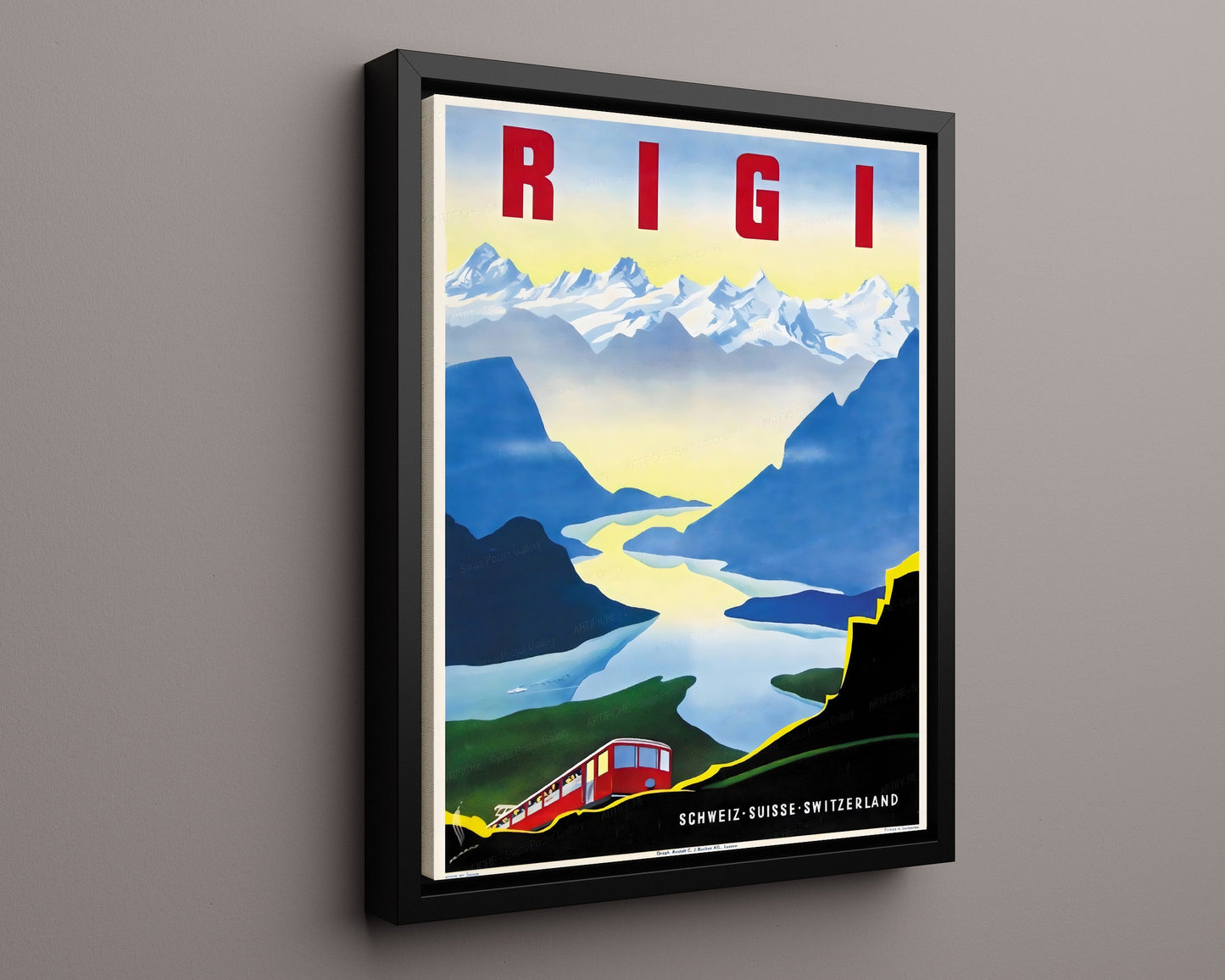 Classic Travel Poster - Rigi - Switzerland Scenic Alps
