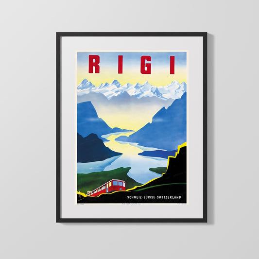 Classic Travel Poster - Rigi - Switzerland Scenic Alps