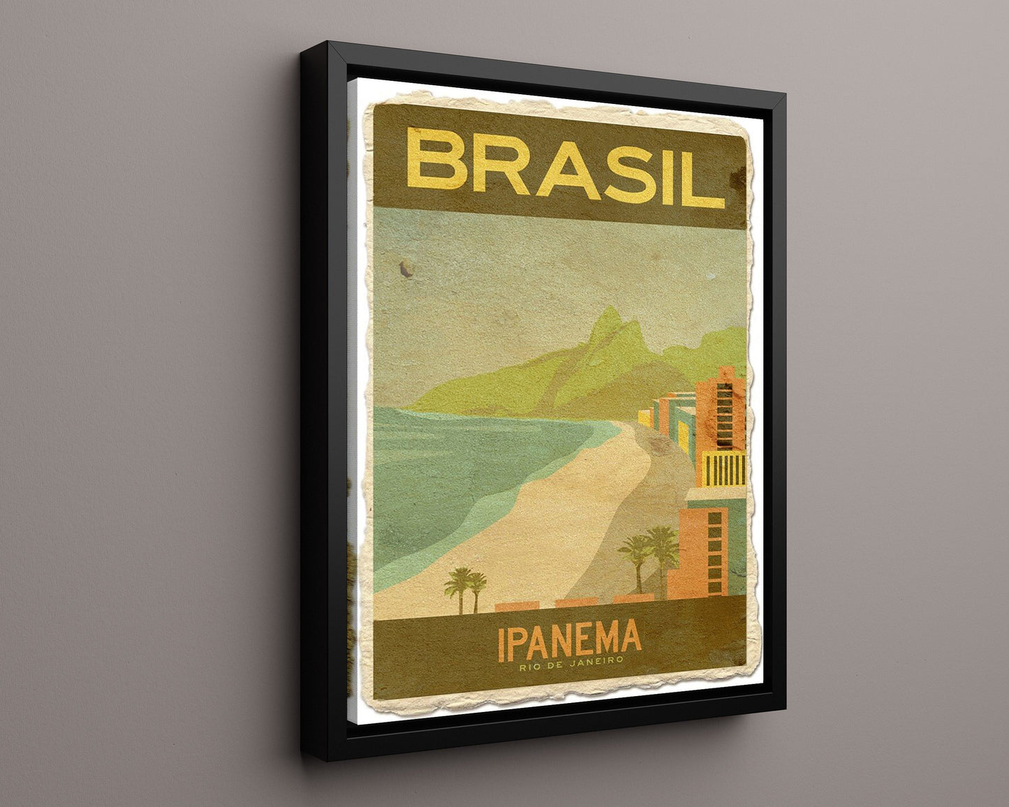 Classic Travel Poster - Rio de Janeiro - Ipanema Beach