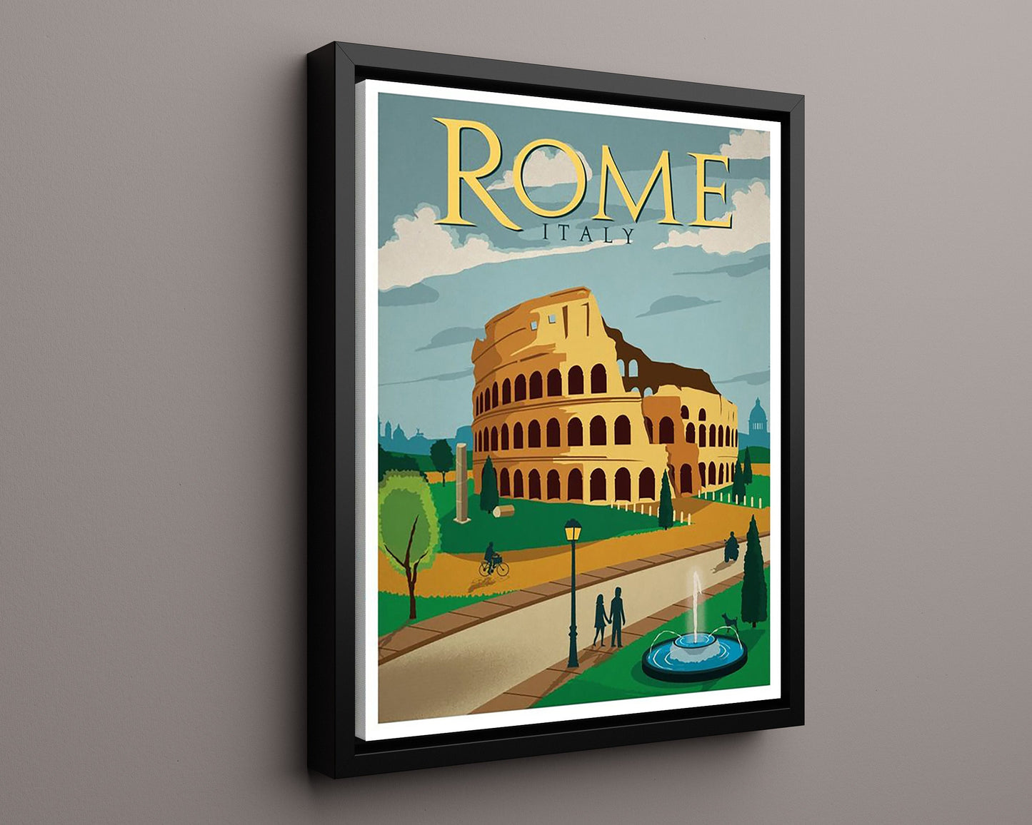 Classic Travel Poster - Rome - Colosseum
