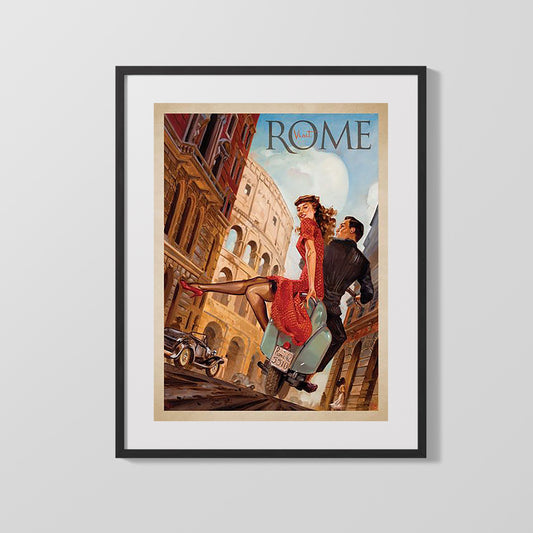 Classic Travel Poster - Rome - Italy