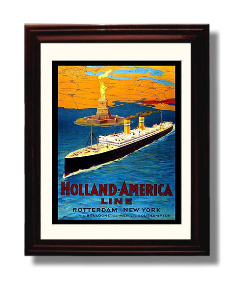 Rotterdam Holland America Line 12x18 travel poster wall art 8x10 Canvas