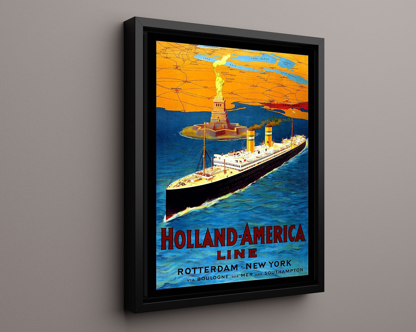 Classic Travel Poster - Rotterdam - Holland America Line (2)