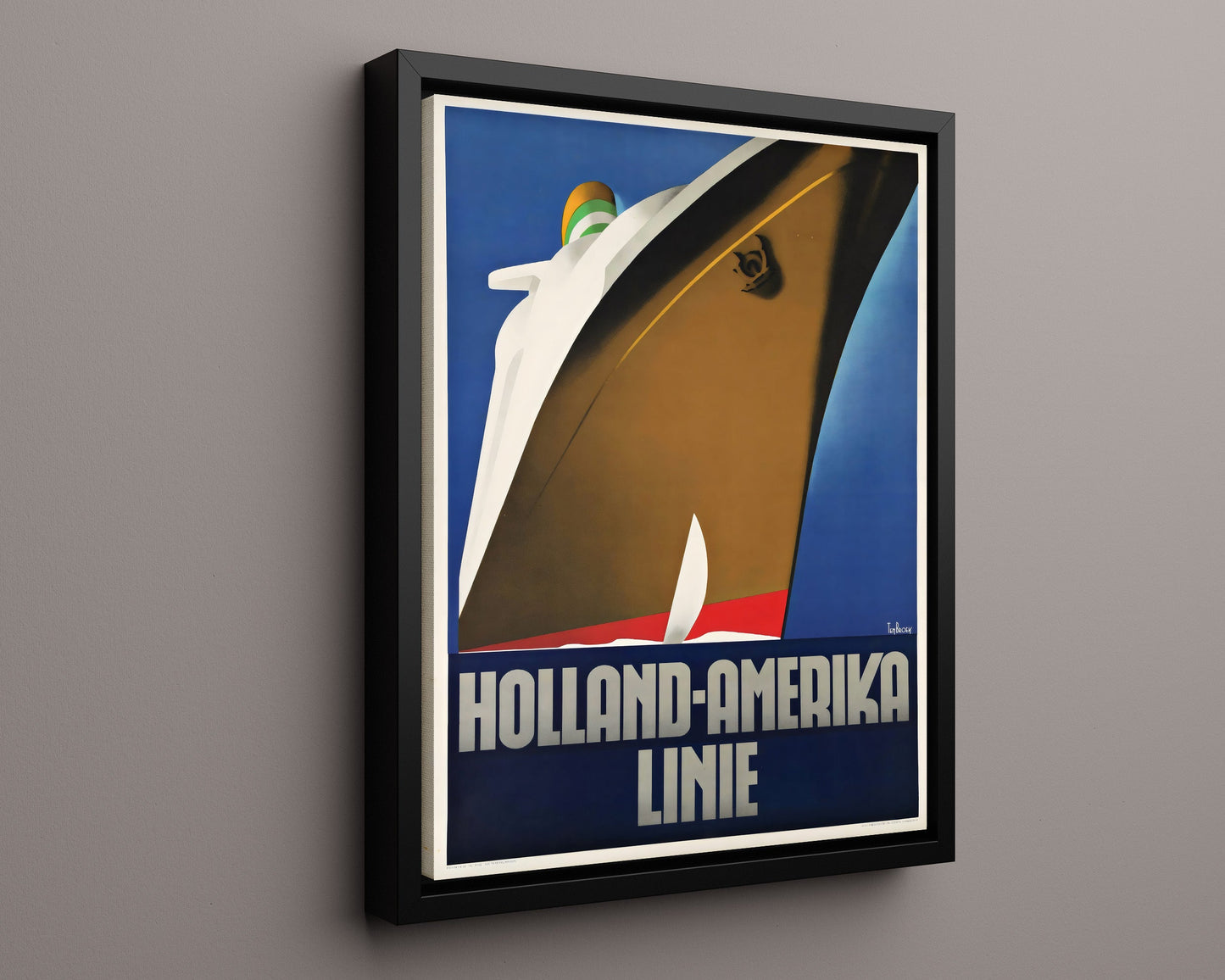 Classic Travel Poster - Rotterdam - Holland America Line 12x18