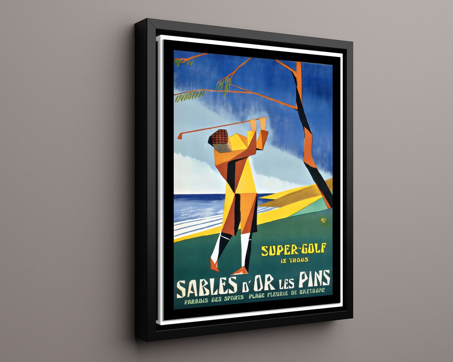 Classic Travel Poster - Sables-dOr-les-Pins - Super Golf