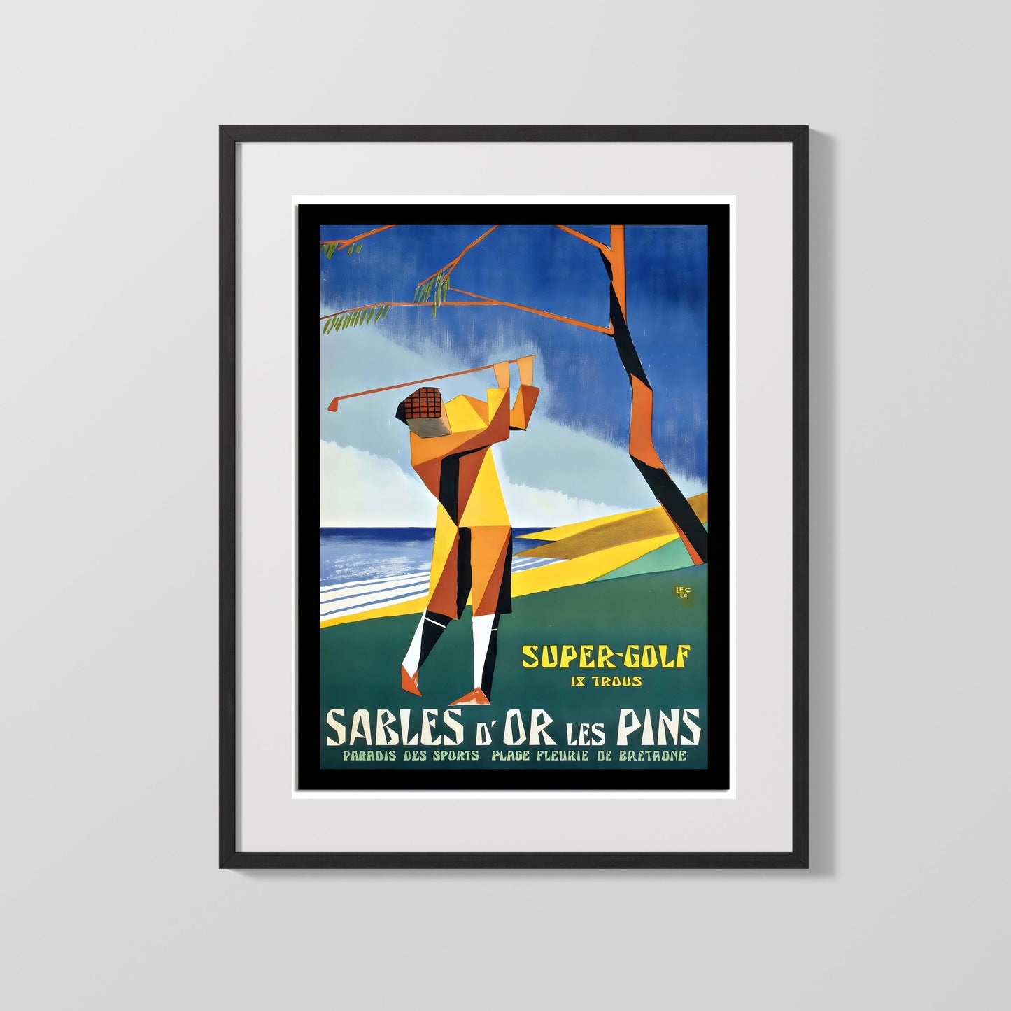 Classic Travel Poster - Sables-dOr-les-Pins - Super Golf