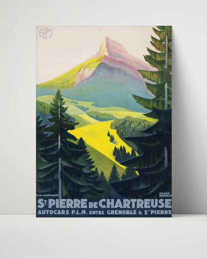 Classic Travel Unframed Poster -  Sainte-Croix - Ski