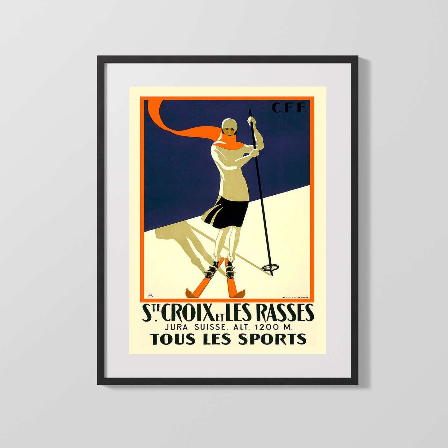 Classic Travel Poster - Sainte-Maxime - Cote dAzur Beach