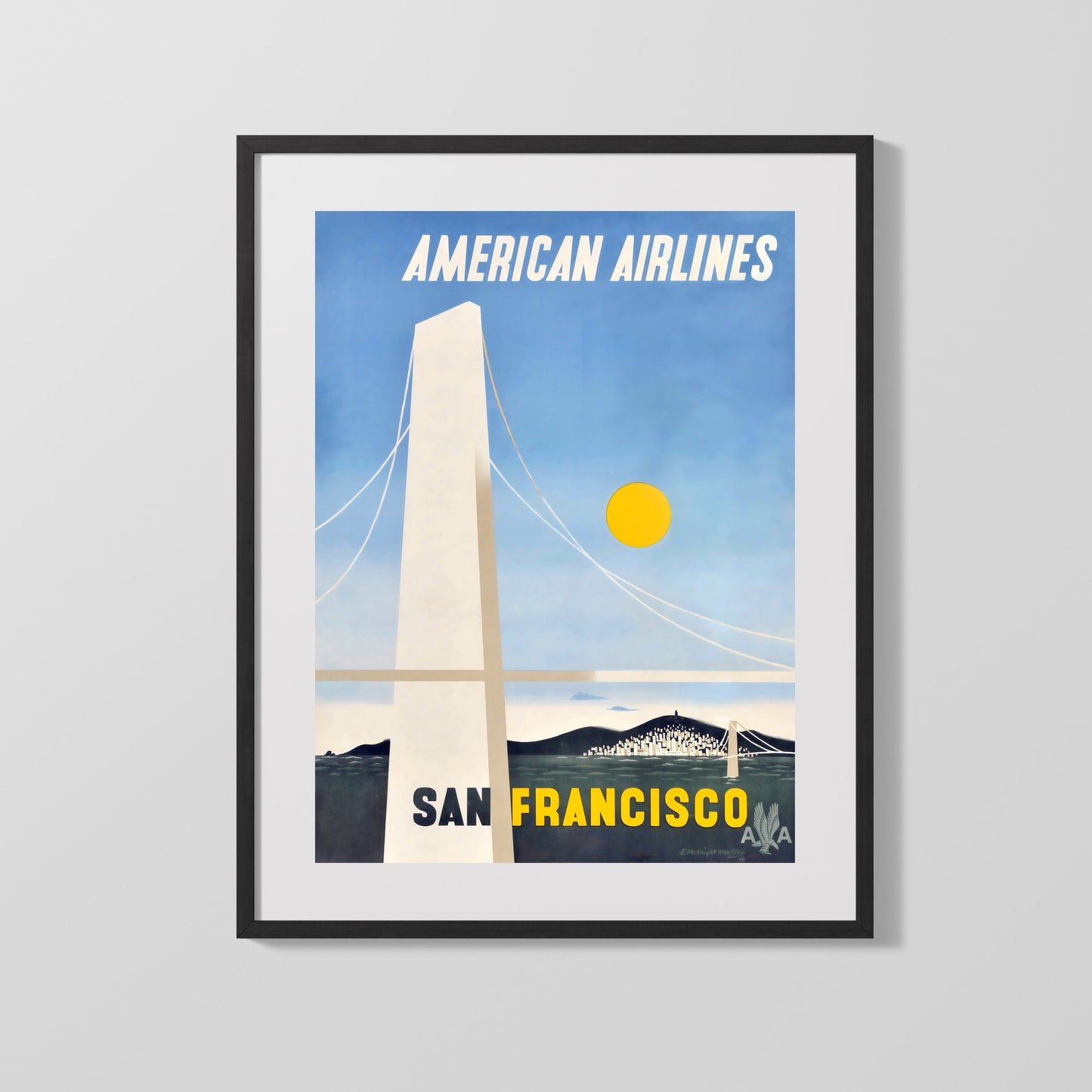 Classic Travel Poster - San Francisco - American Airlines