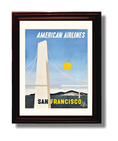 Classic Travel Poster - San Francisco - American Airlines
