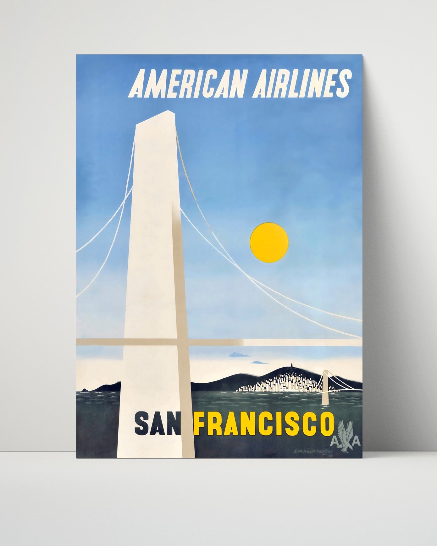 Classic Travel Poster - San Francisco - American Airlines