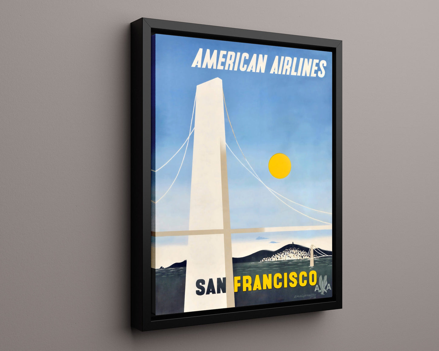 Classic Travel Poster - San Francisco - American Airlines