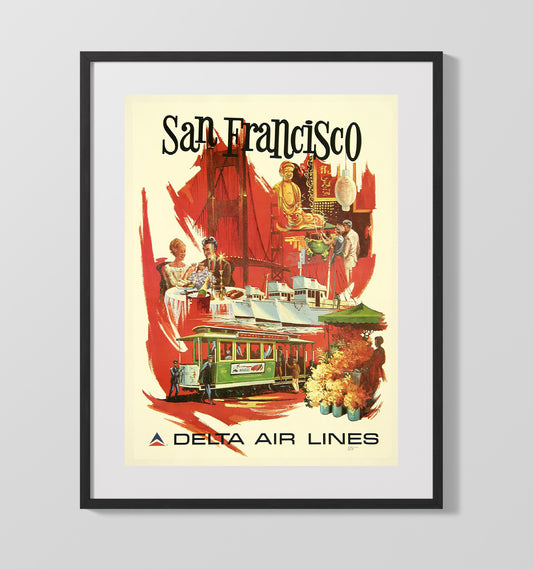 San Francisco Delta - Travel - 16x20 Gallery Frame