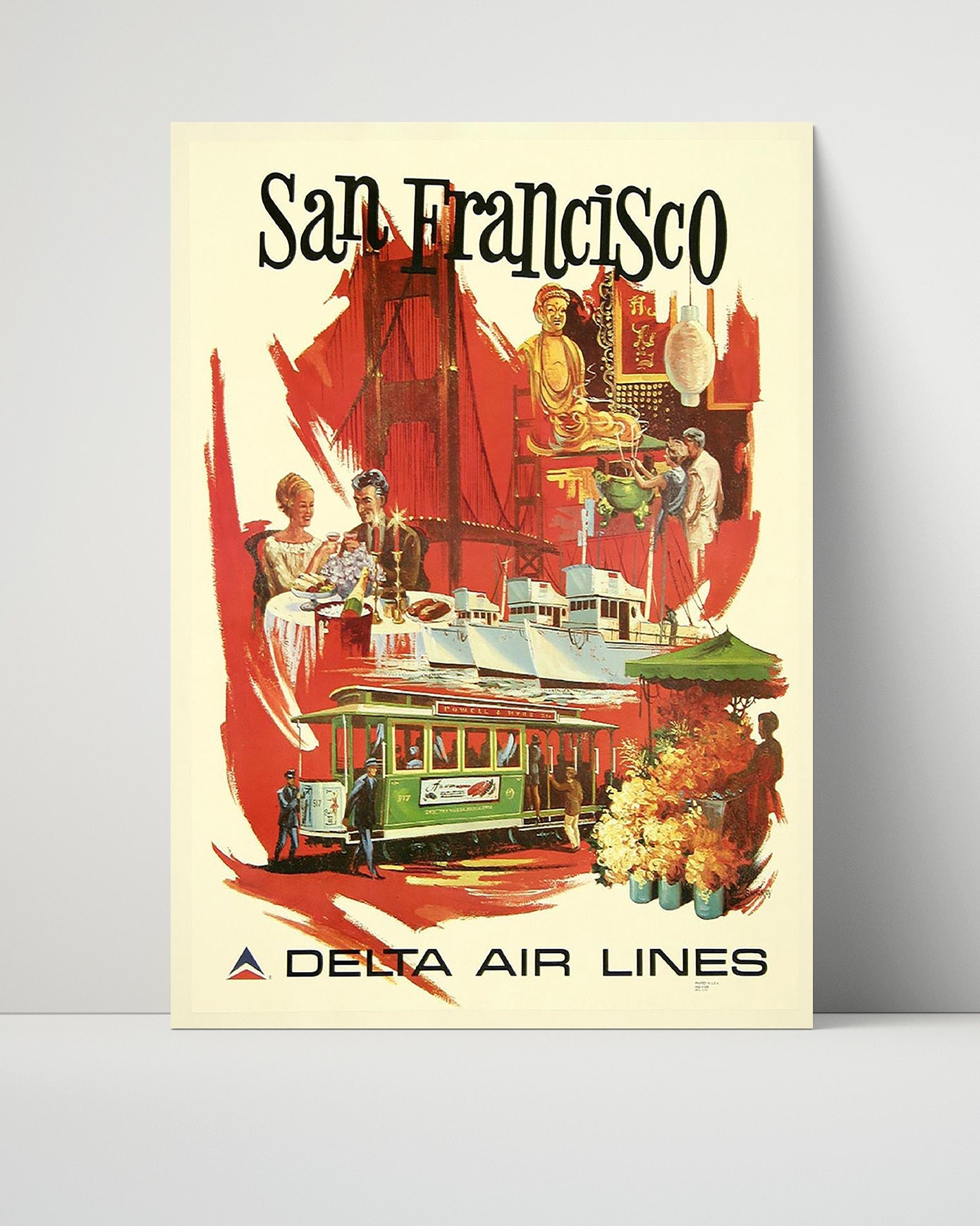 Classic Travel Unframed Poster -  San Francisco - Delta