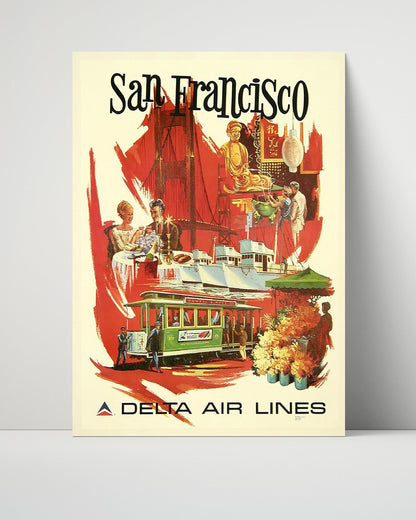 Classic Travel Unframed Poster -  San Francisco - Delta