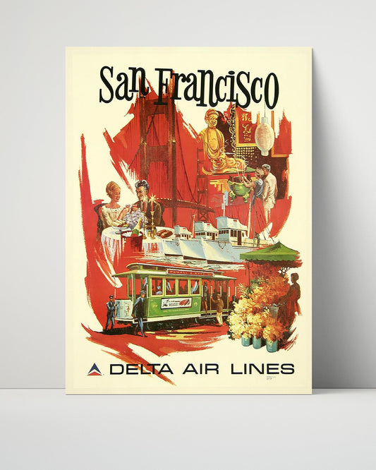 Classic Travel Unframed Poster -  San Francisco - Delta