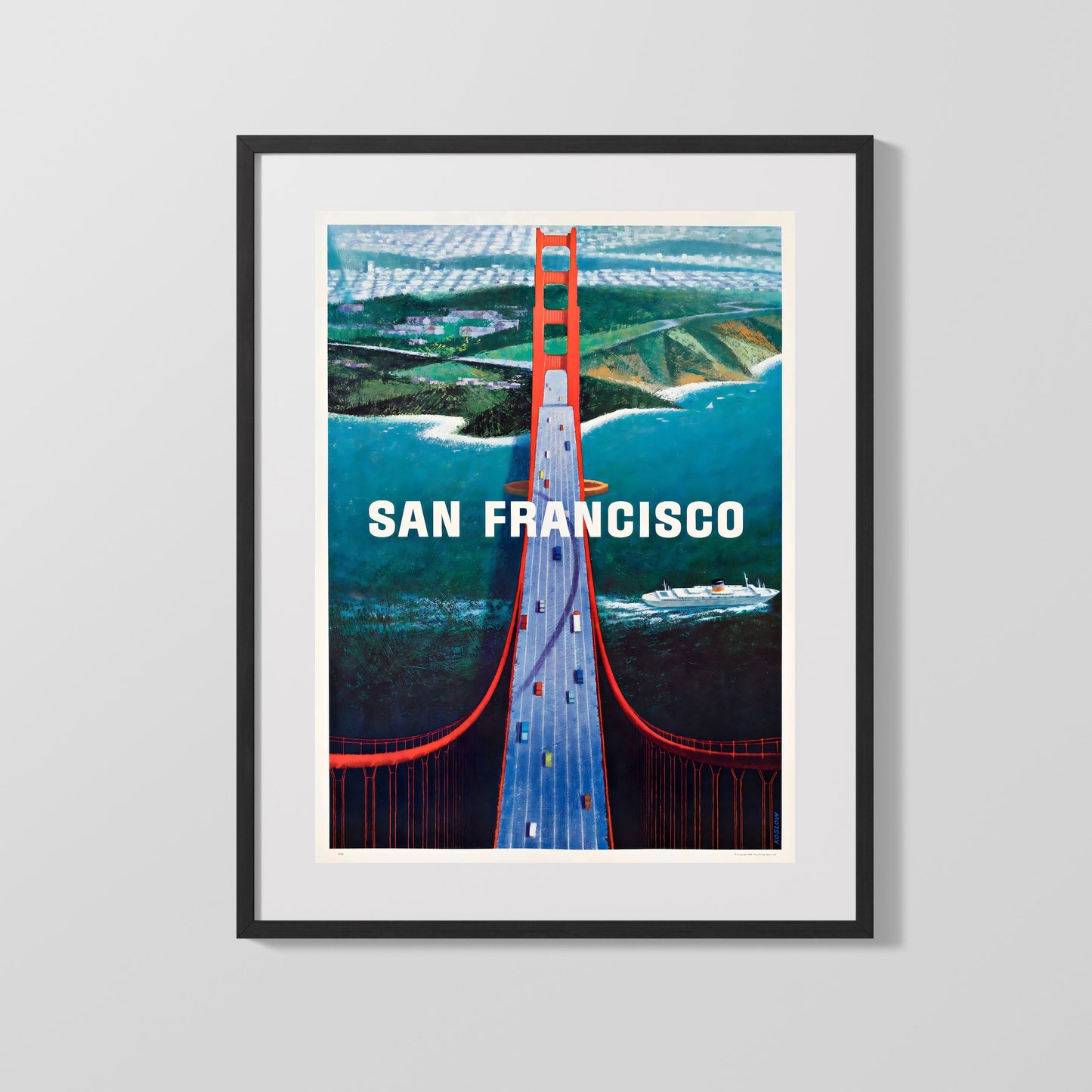 Classic Travel Poster - San Francisco - Golden Gate