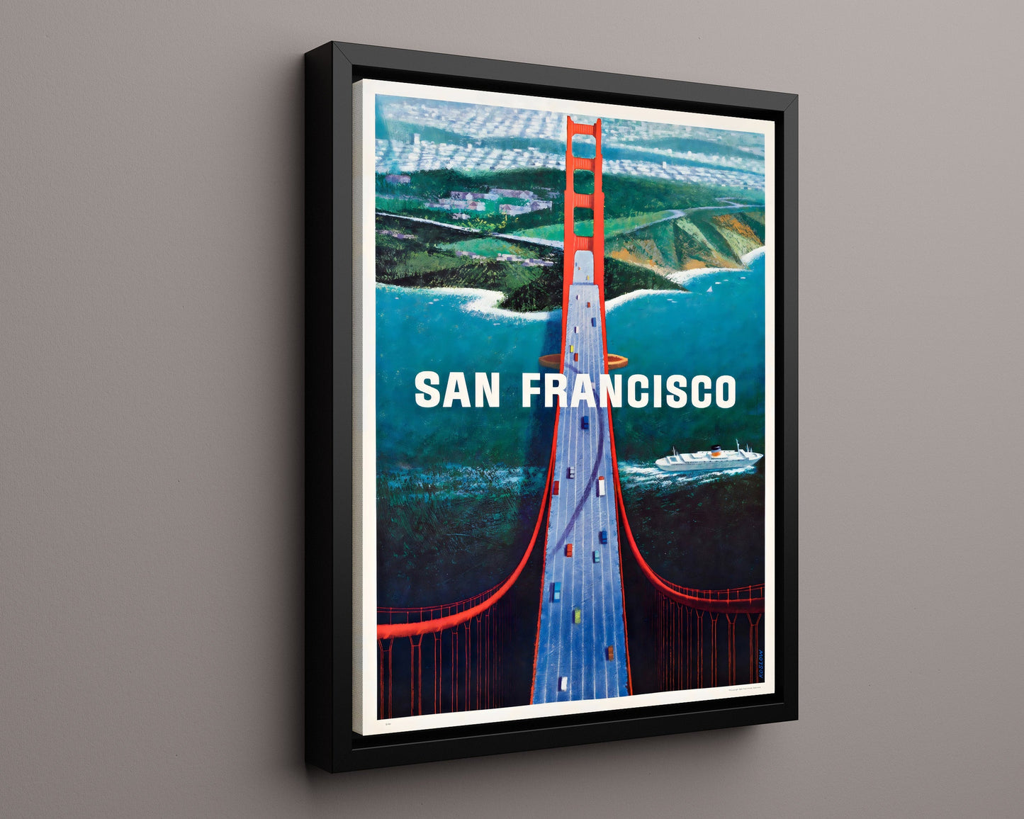 Classic Travel Poster - San Francisco - Golden Gate