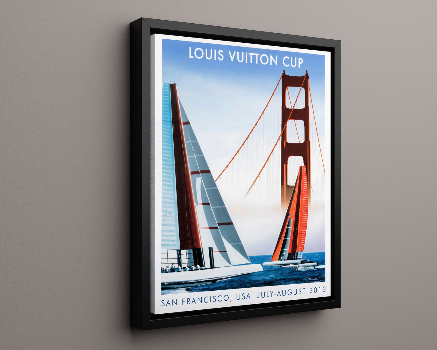 Classic Travel Poster - San Francisco - Louis Vuitton Cup