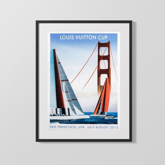 Classic Travel Poster - San Francisco - Louis Vuitton Cup