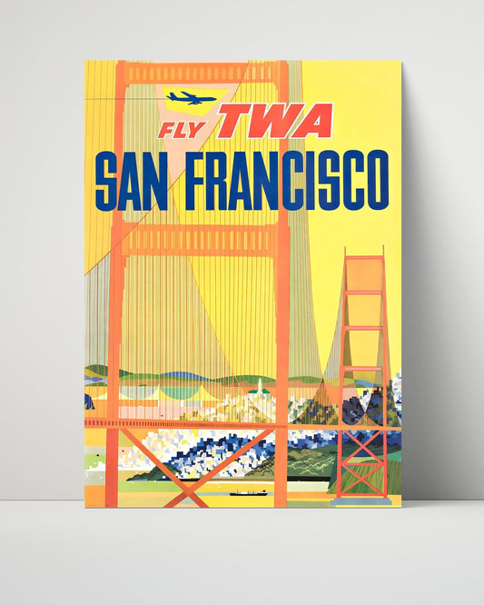 Classic Travel Unframed Poster -  San Francisco - TWA Airlines