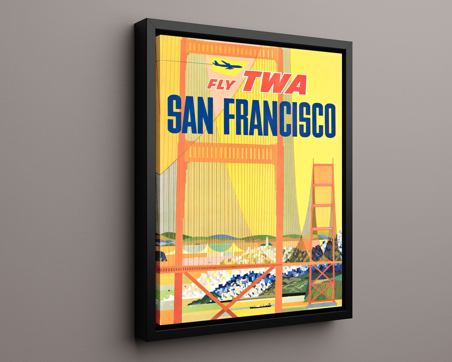 Classic Travel Poster - San Francisco - TWA Airlines