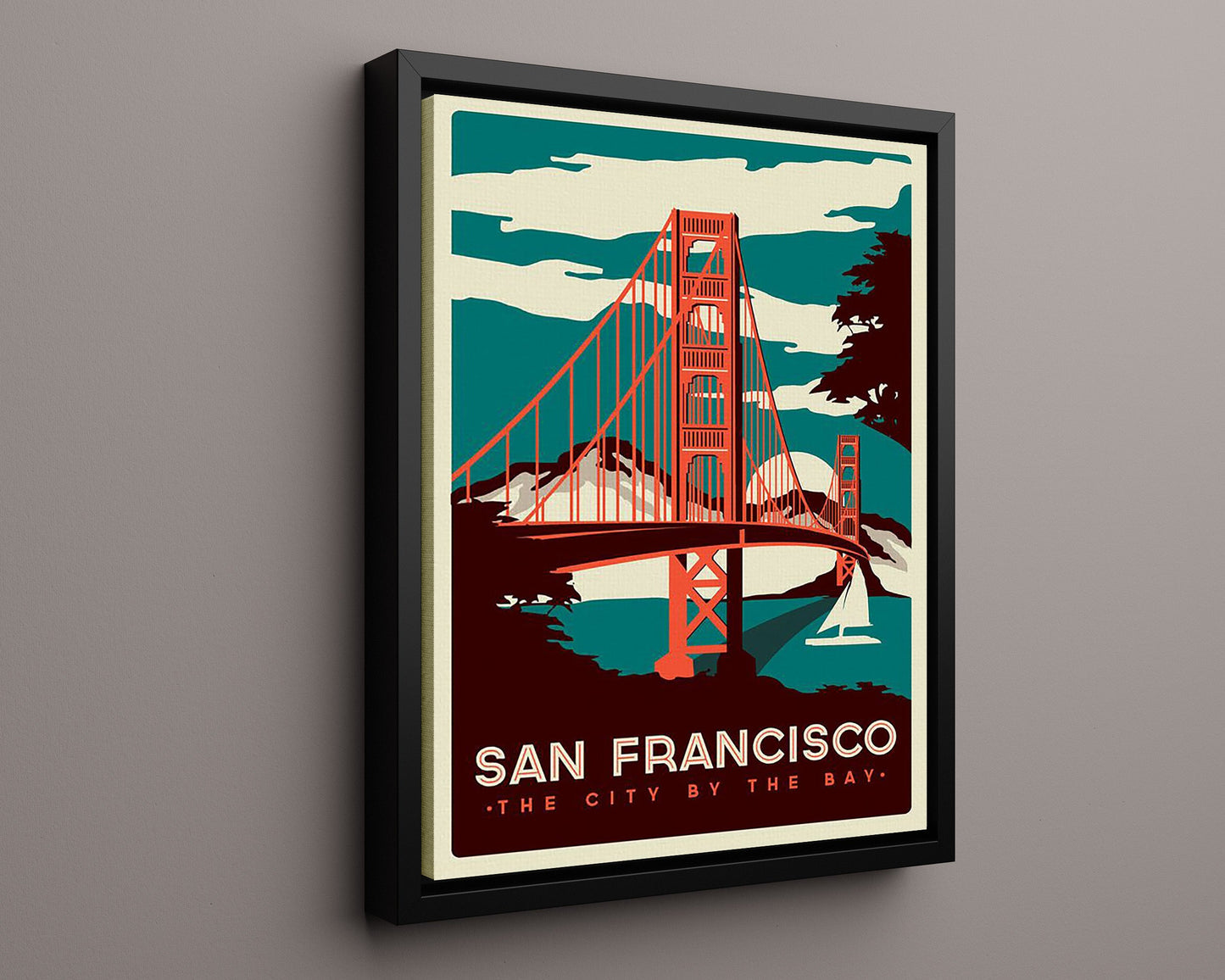 Classic Travel Poster - San Francisco - The City by the Bay