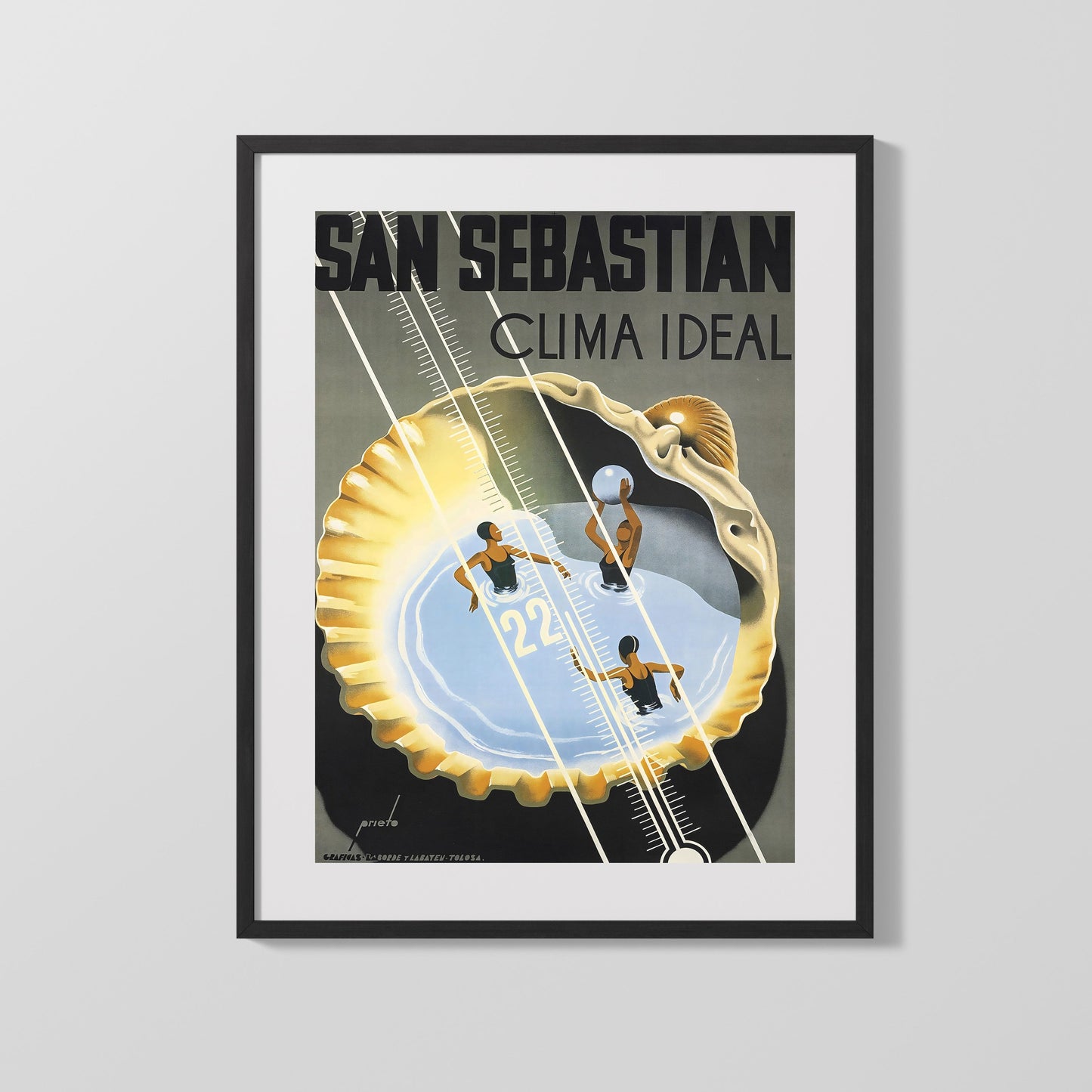 Classic Travel Poster - Sanremo - Poster