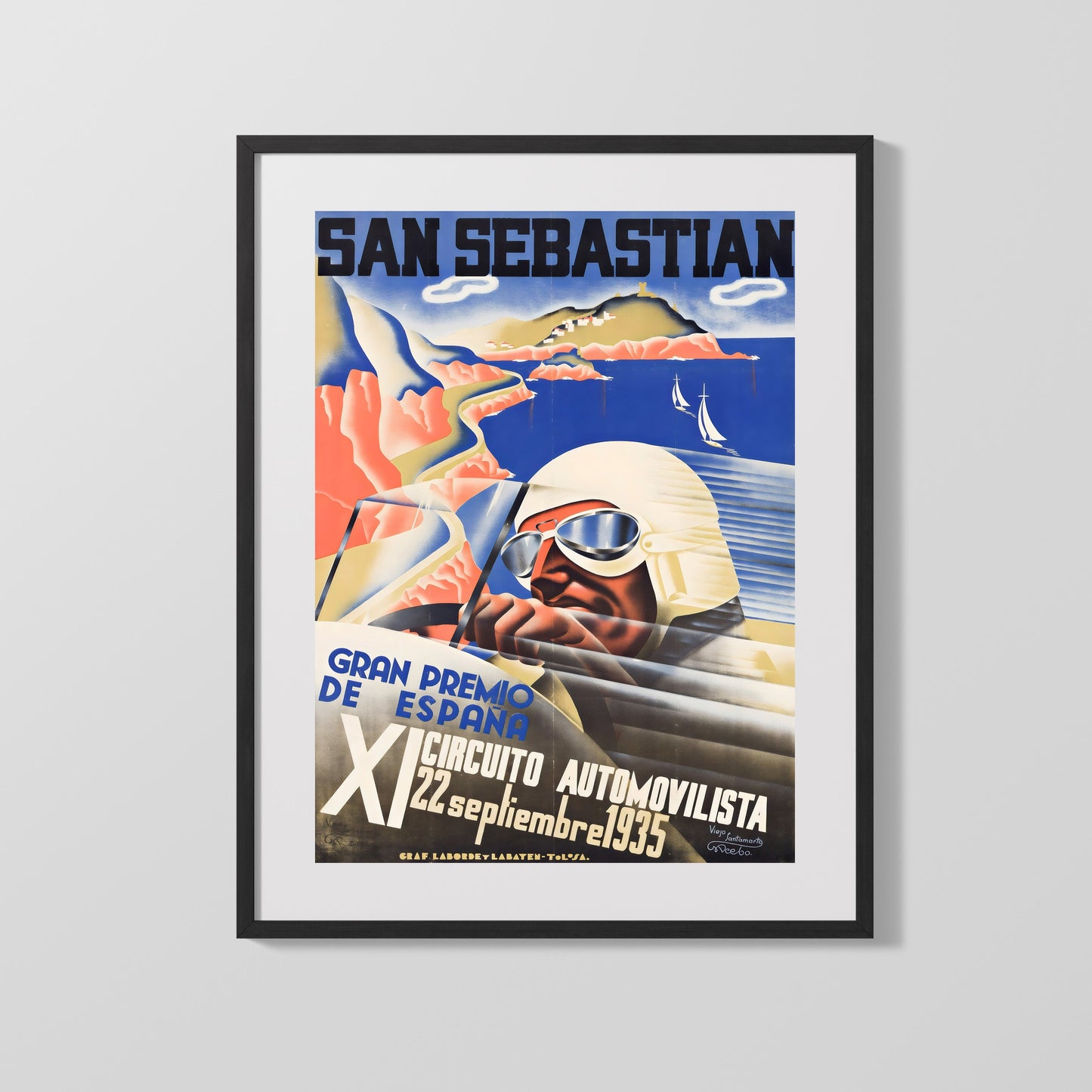 Classic Travel Poster - San Sebastian - Clima Ideal