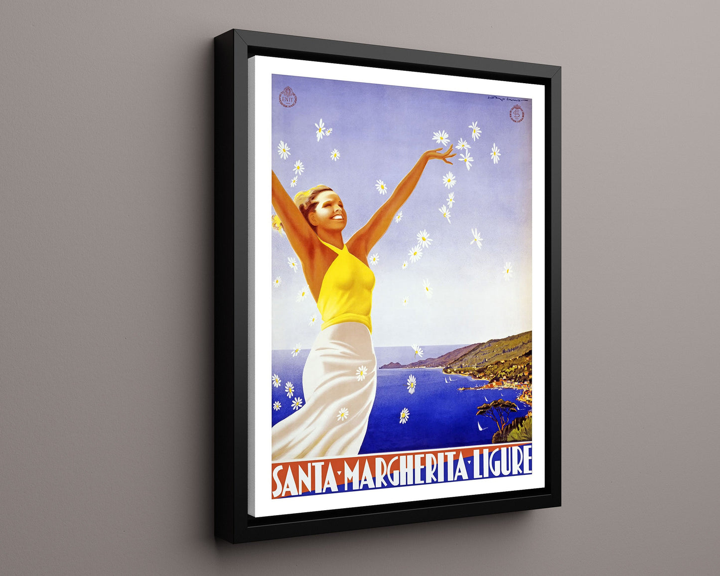 Classic Travel Poster - Santa - Margherita Ligure