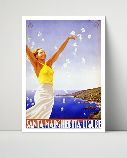 Classic Travel Unframed Poster -  Santa - Margherita Ligure