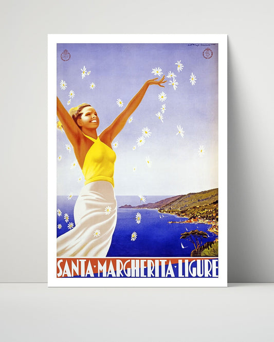 Classic Travel Unframed Poster -  Santa - Margherita Ligure