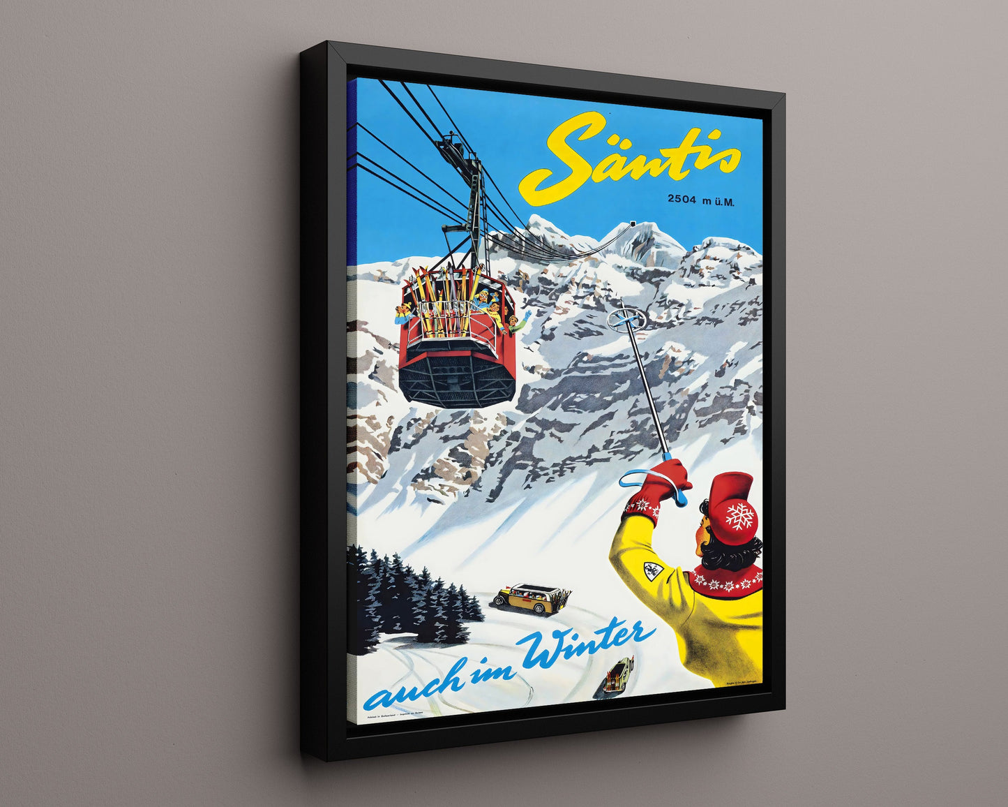 Classic Travel Poster - Santis - Switzerland