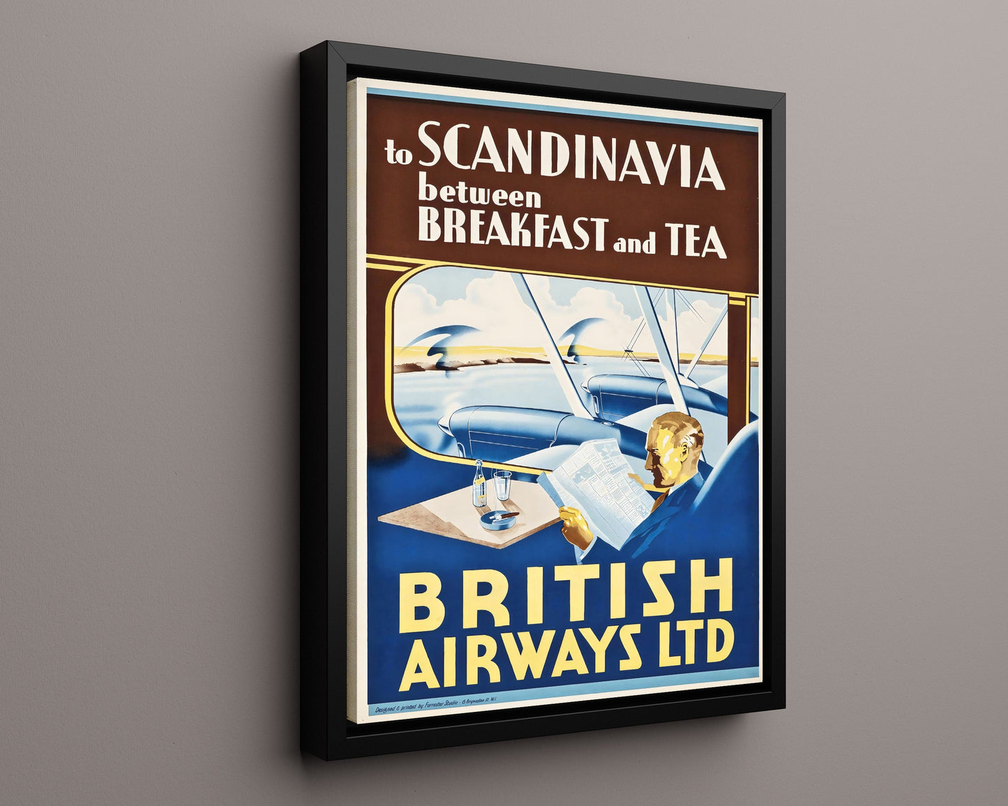 Classic Travel Poster - Scandinavia - British Airways