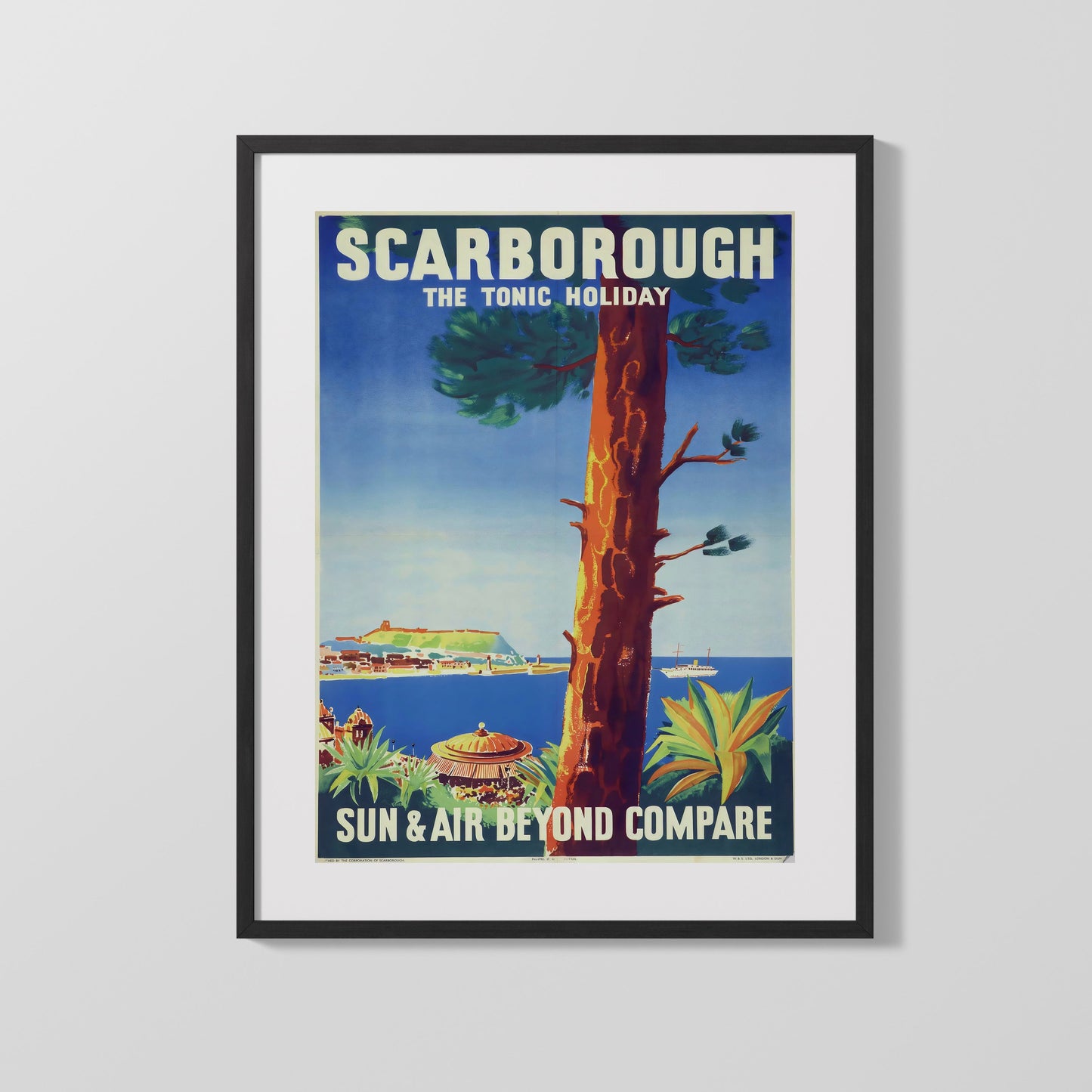 Classic Travel Poster - Scarborough - Sun and Air Holiday