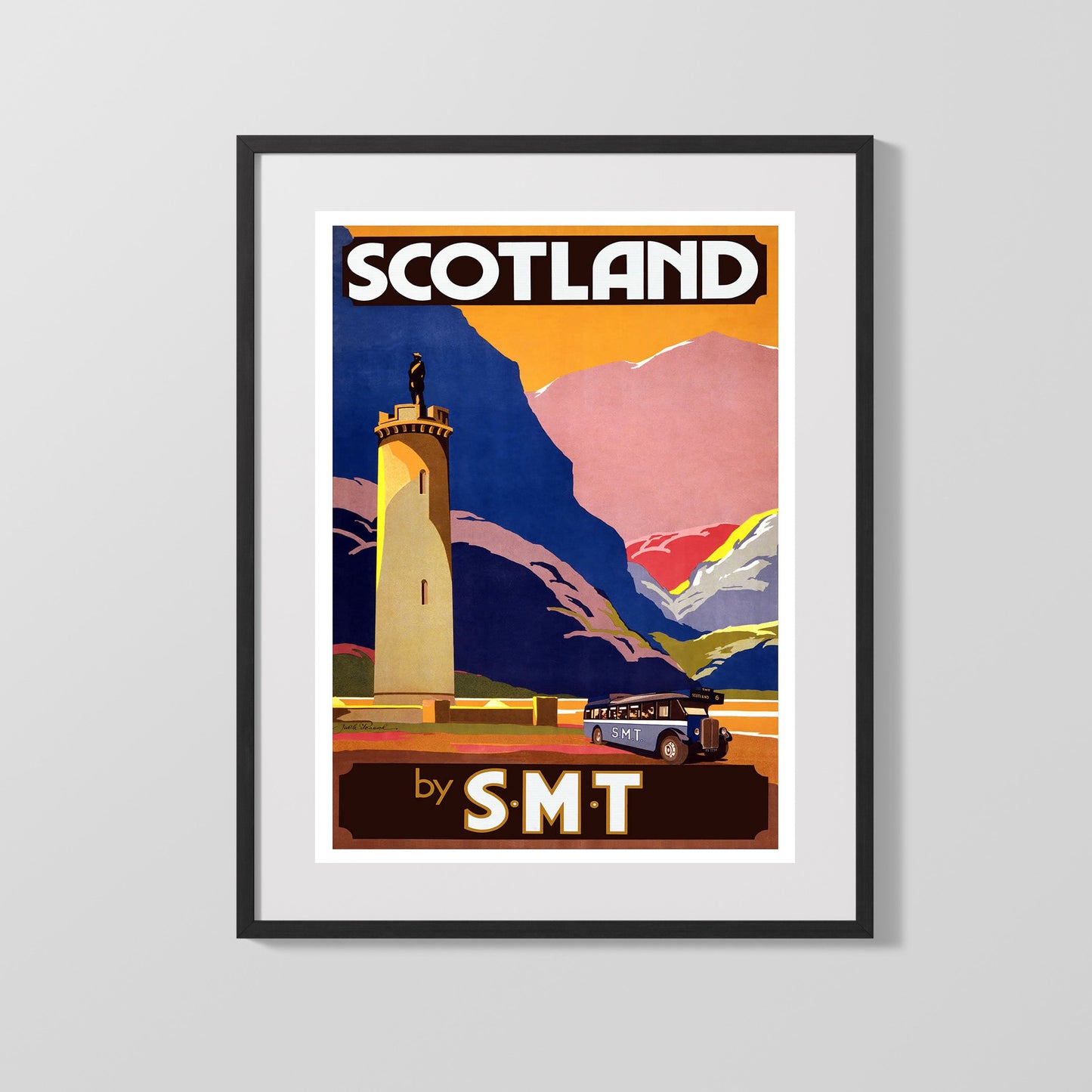 Classic Travel Poster - Scotland - By Smt