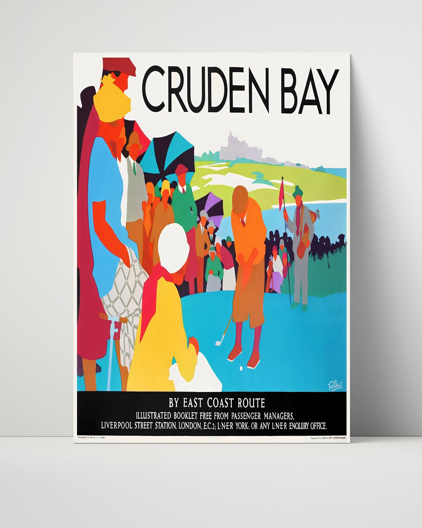 Scotland Cruden Bay Golf Vintage Travel Print 16x20 Unframed Print travel wall art print