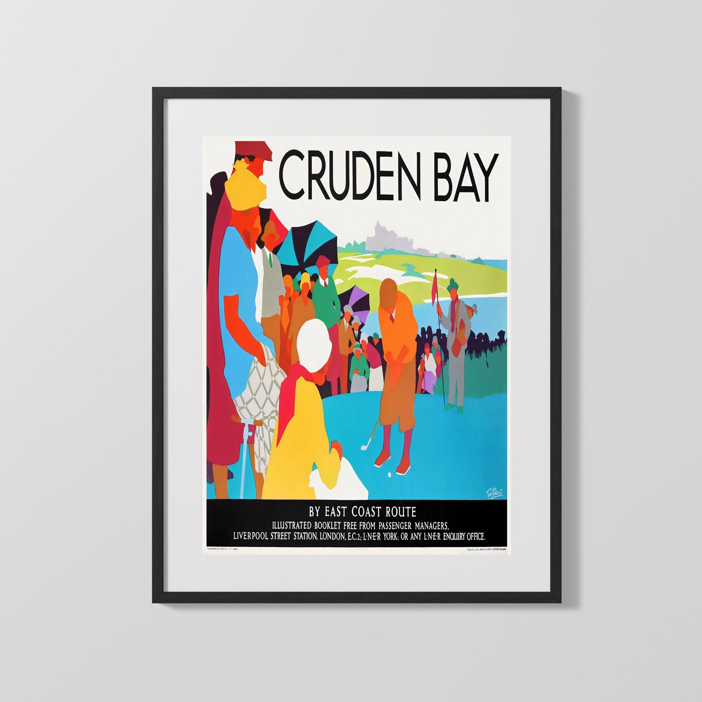 Classic Travel Poster - Scotland - Cruden Bay Golf