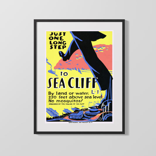 Classic Travel Poster - Sea - Cliff