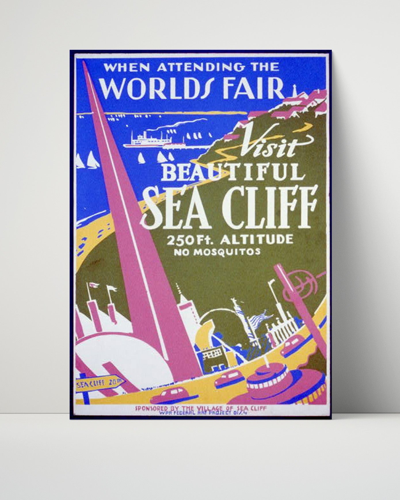 Classic Travel Poster - Sea Cliff - Worlds Fair