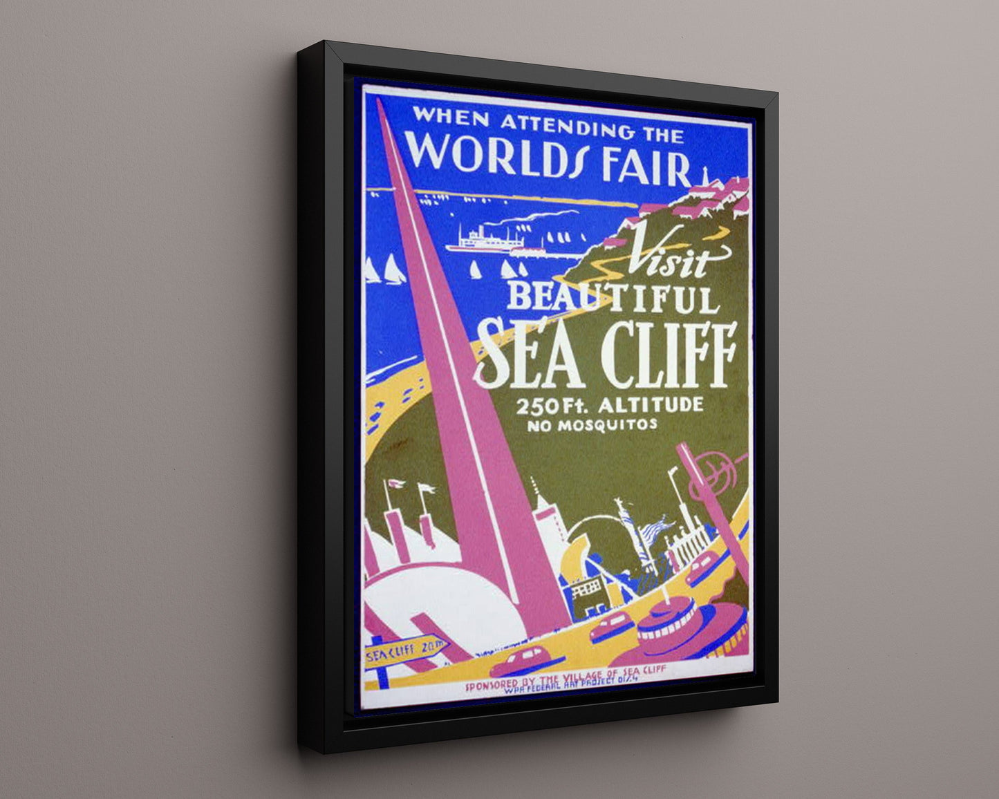 Classic Travel Poster - Sea Cliff - Worlds Fair