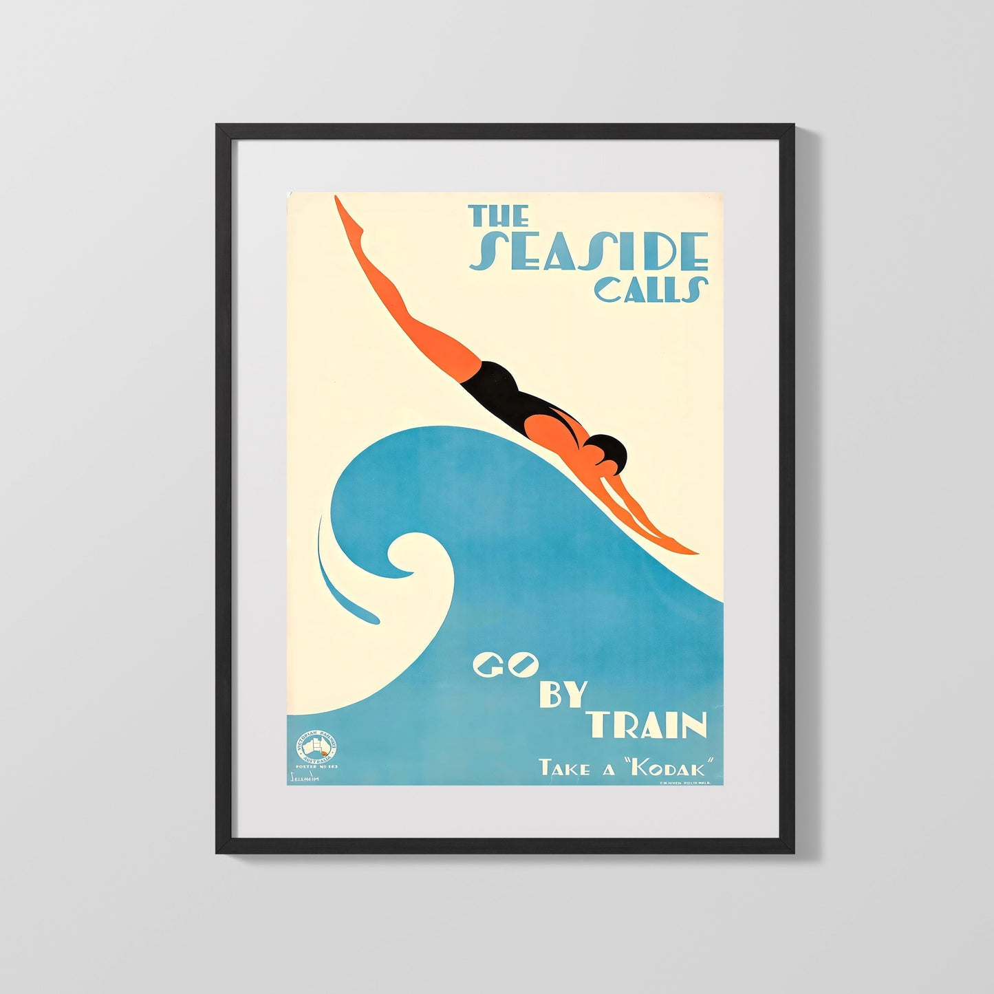 Classic Travel Poster - Seaside - Go By Train